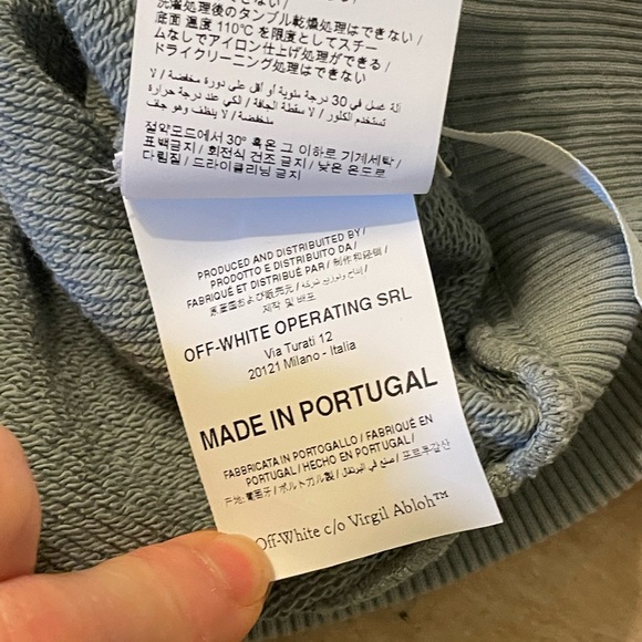 Virgil Abloh main label xxs sweatshirt like new - Picture 6 of 15